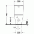 Унитаз напольный под бачок Duravit DURASTYLE