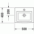 раковина 50 см Duravit 2NDFLOOR
