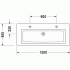 раковина 120 см Duravit 2NDFLOOR