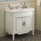 COMFORTY Тумба-умывальник Версаль-90 слоновая кость с раковиной COMFORTY Т-8080