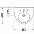 Раковина 55 см Duravit STARCK 2