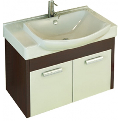 COMFORTY Тумба-умывальник Киото-75 П венге с раковиной COMFORTY 002