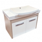 COMFORTY Тумба-умывальник Киото-75 П сосна лоредо с раковиной COMFORTY 002