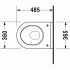 Унитаз подвесной компакт Duravit STARCK 3