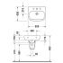 раковина 55 см Duravit D-CODE