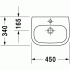 раковина 45 см Duravit D-CODE