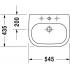 раковина на столешницу 540 x 430 Duravit D-CODE