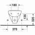 Биде подвесное compact Duravit D-CODE