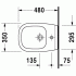 Биде подвесное compact Duravit D-CODE