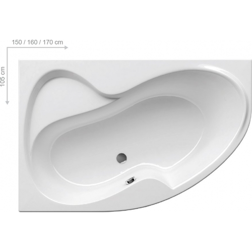 Ravak Ванна ROSA II PU-PLUS 160х105 P