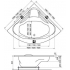 Ravak Ванна TRIANGLE 150х150