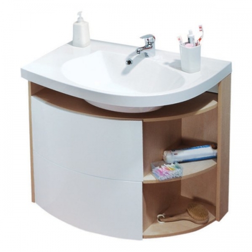 Тумба под умывальник SDU Rosa Comfort L S-оникс/белая Ravak