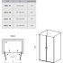 Душевая дверь CSDL2-110 белый стекло Transparent Ravak 0QVDC10LZ1