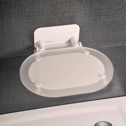 Унивеpсальное сиденье для душа CHROME CLEAR/WHITE Ravak B8F0000028
