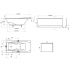 Ванна YOU 175x85 N со скрытым переливом белая Ravak C791200000