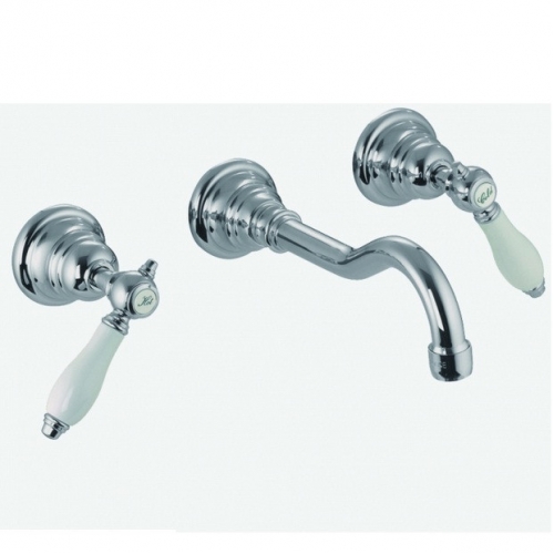 F5401L/5CR Смеситель для раковины настенного монтажа излив 200 мм Fima Carlo Frattini серия Herend хром