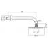 F2117CR Душевая лейка 200 F2117/2CR + горизонт. кронштейн 350 мм F2138CR Fima Carlo Frattini хром