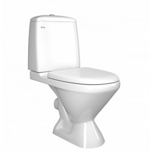 DE811090008 Унитаз-компакт Glance Plus дюр. гор. 2-реж. (DI) Della
