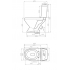 DE811045008 Унитаз-компакт Glance Plus 45 дюр. косой 2-реж. (DI) Della
