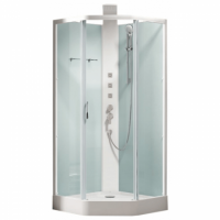 Душевая кабина Alvaro Banos Barcelona Blanco S90.20-V2 90x90 низкий поддон, г/м