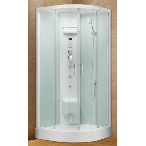 Душевая кабина Alvaro Banos Barcelona Blanco S90.20-V3 90x90 низкий поддон, г/м, Крыша