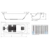 BLB Ванна стальная UNIVERSAL HG 160x70 белая 3,5 мм без отверстий для ручек