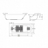 BLB Ванна стальная UNIVERSAL HG 170x70 белая 3,5 мм без отверстий для ручек