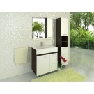 COMFORTY Тумба-умывальник Манчестер-75 венге с раковиной Quadro 75