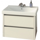 COMFORTY Тумба-умывальник Дублин-75 белый глянец с раковиной COMFORTY 8057