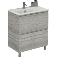 COMFORTY Тумба-умывальник Верона-75 дуб белый с раковиной COMFORTY 75Е COMFORTY Тумба-умывальник Верона-75 дуб белый с раковиной COMFORTY 75Е