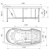 Ванна акриловая АЛЬМА 168x84 Радомир