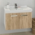 COMFORTY Тумба-умывальник Рига-70 дуб сонома с раковиной COMFORTY 9335-70 COMFORTY Тумба-умывальник Рига-70 дуб сонома с раковиной COMFORTY 9335-70