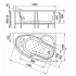 Ванна акриловая АМЕЛИЯ 160х105 Радомир