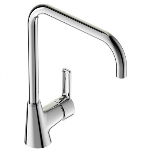 Уно смеситель для кухонной мойки, установка на раковину, трубчатый поворотный излив 230 мм, хром Vidima BA242AA