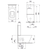 Laufen 8.2390.6.400.000.1 унитаз ALESSI 72х39 (бел)