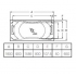 Roca 248013001 ванна BECOOL BIPLAZA 180х90