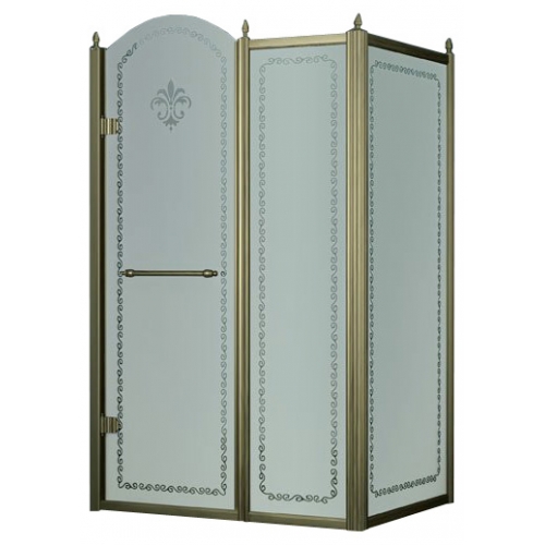 Душевой уголок Cezares RETRO-AH-11-100/90-PP-G-L(-R)