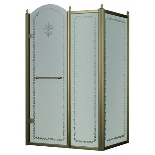 Душевой уголок Cezares RETRO-AH-11-120/90-PP-Br-L(-R)