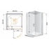 Душевой уголок Cezares QUADRO-A-11-90-C-Cr