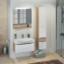 COMFORTY Тумба-умывальник Самара-76 кофе полоска с раковиной Signo 76 F01/Infinity 76