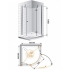Душевой уголок Cezares VERONA-R-1-90-C-Cr-R Душевой уголок Cezares VERONA-R-1-90-C-Cr-R