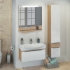 COMFORTY Шкаф-колонна Самара-30 кофе-полоска COMFORTY Шкаф-колонна Самара-30 кофе-полоска