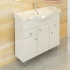 COMFORTY Тумба-умывальник Сочи-85 белая с раковиной COMFORTY Т-9385