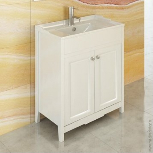 COMFORTY Тумба-умывальник Тбилиси-70 белая с раковиной COMFORTY XD-F70