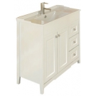 COMFORTY Тумба-умывальник Тбилиси-90 белая с раковиной COMFORTY XD-F90