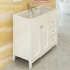 COMFORTY Тумба-умывальник Тбилиси-90 белая с раковиной COMFORTY XD-F90