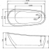 BelBagno Акриловая ванна 1730х775x810 BB15