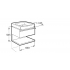 Roca 856431601 Шкафчик Hall под раковину 565x660x335 мм венге