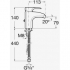 Roca 5A6150C00 смеситель Thesis для биде Roca 5A6150C00 смеситель Thesis для биде