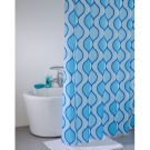 Штора для ванной комнаты Iddis Curved Lines, blue 400P20RI11